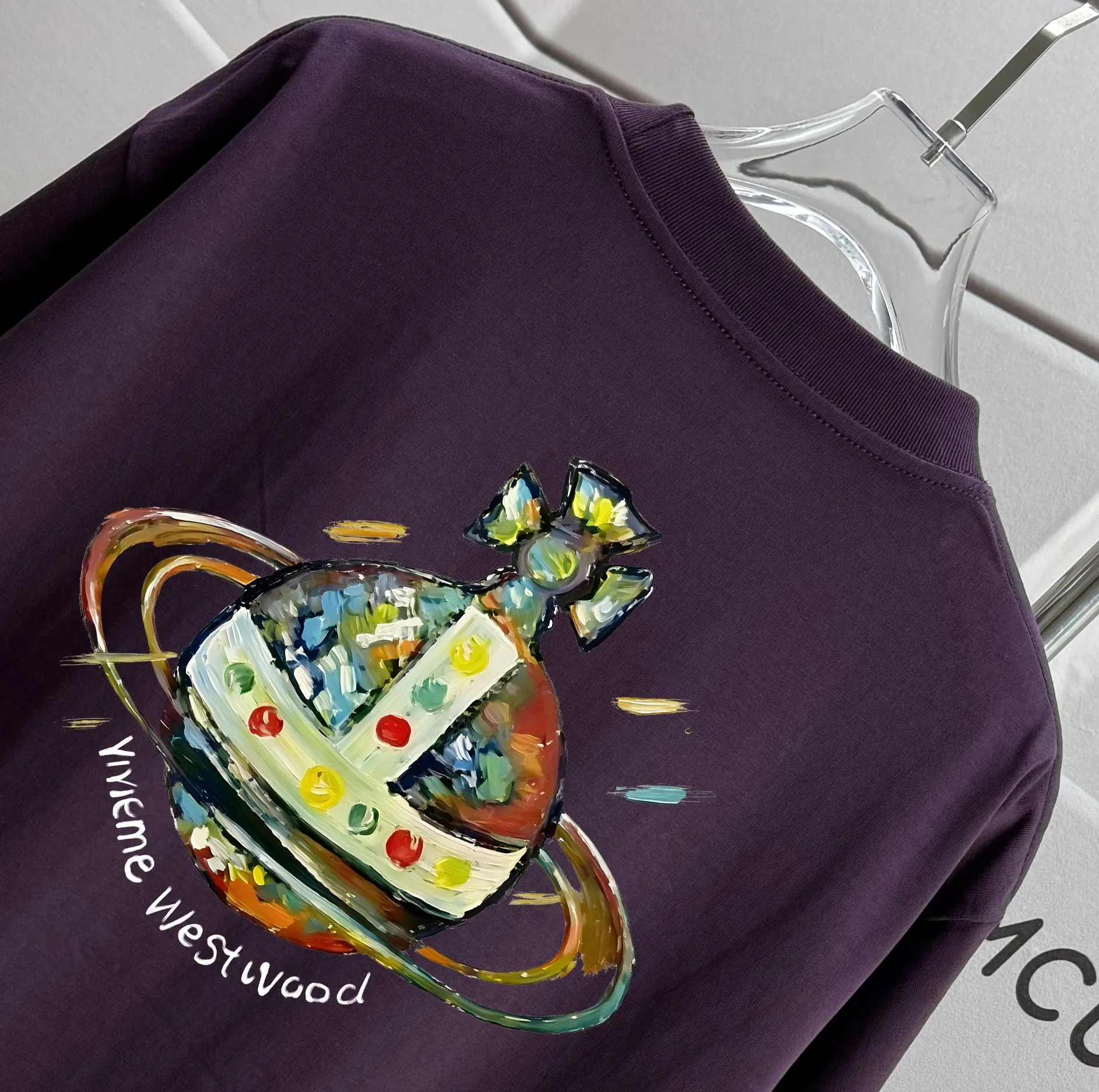 # 80 Vivienne Westwood* *2026 New Arrival T Same Style ：Black White Purple Green Size： S （90-130 ） M （120-150 ） L （140-165 ） XL （160-180 ） XXL （180 ）